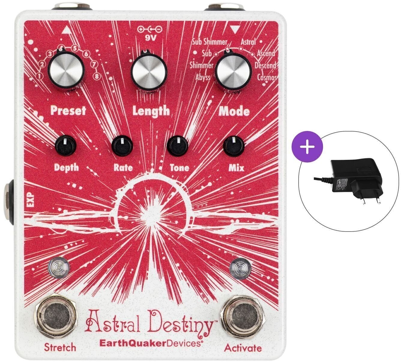 Gitarski efekt EarthQuaker Devices Astral Destiny SET Gitarski efekt
