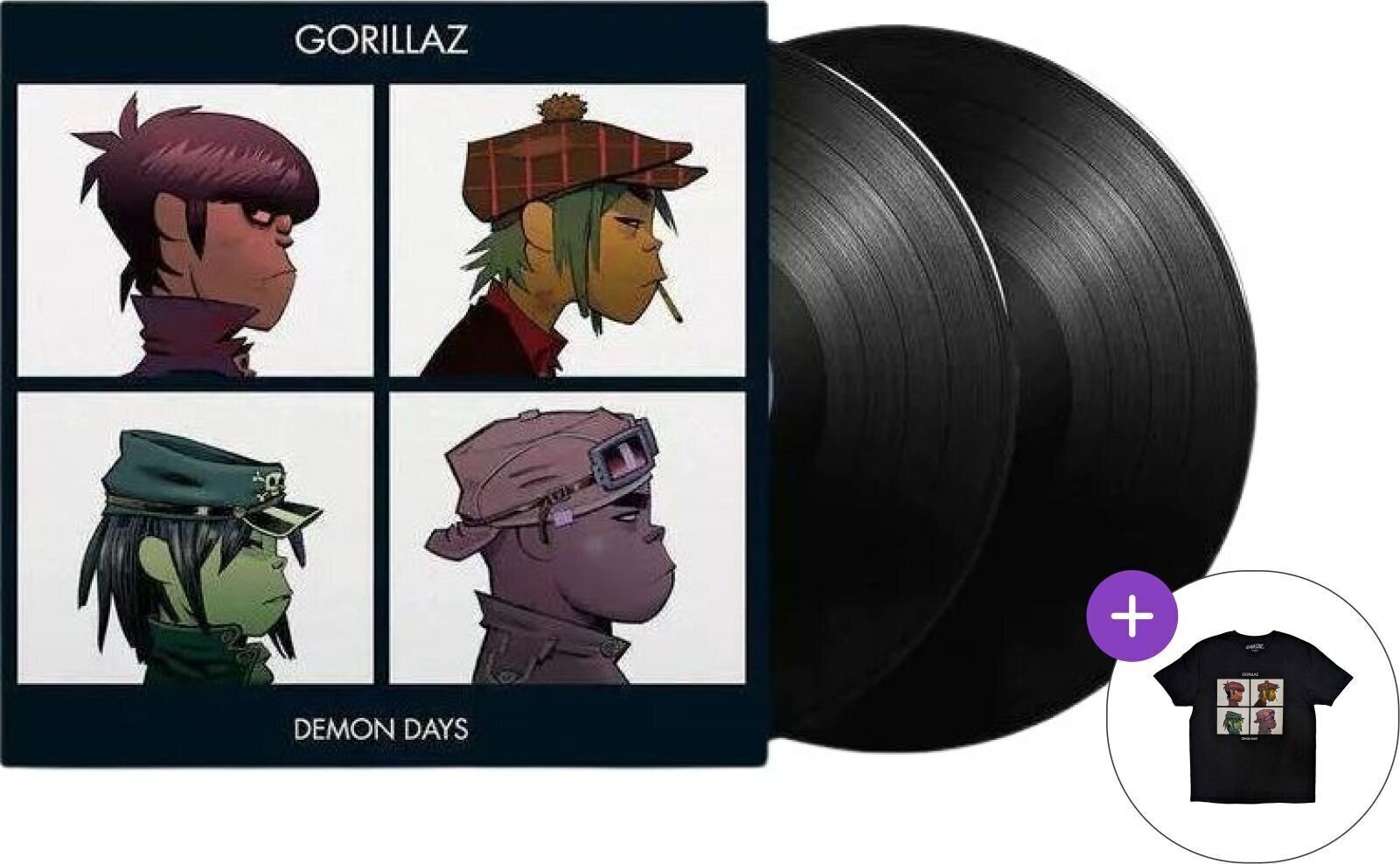 Darilni Set Gorillaz - Demon Days (2 LP) SET XL