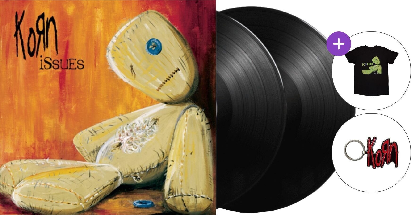 Set de regalo Korn - Issues (2 LP) SET S