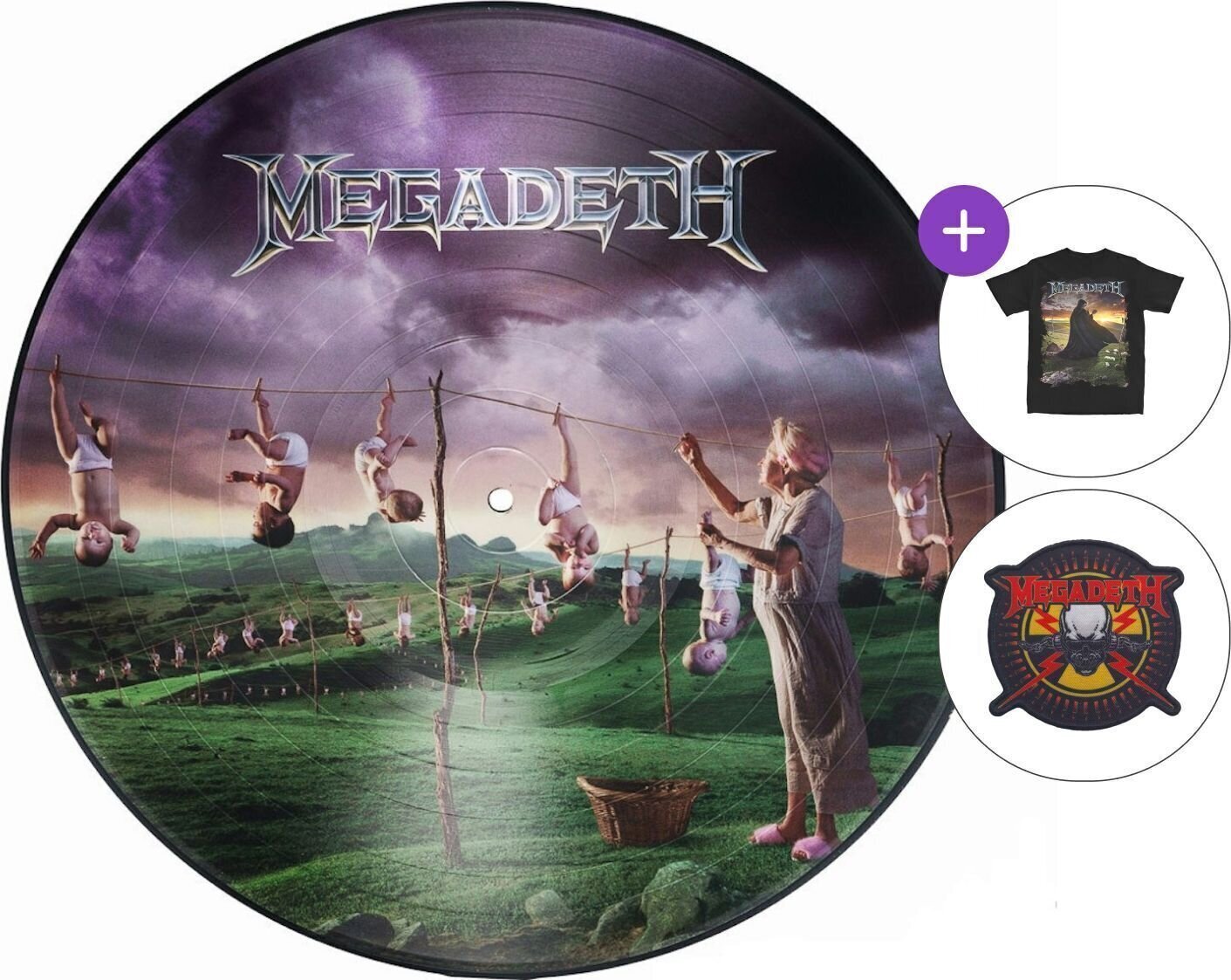 Σετ Δώρου Megadeth - Youthanasia (Picture Disc) (Reissue) (180 g) (LP) SET M