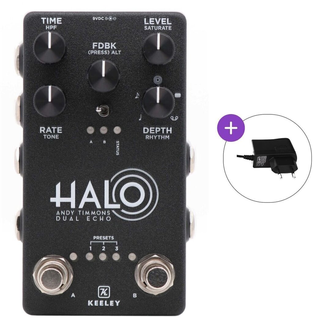 値下げ!KEELEY HALO andy Timmons model Keeley Halo Andy Timmons Dual Echo SET Efect de chitară - Muziker