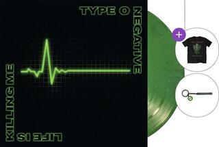 Set de regalo Type O Negative - Life Is Killinge (20th Anniversary) (Green/Black Coloured) (3P) SET 2XL
