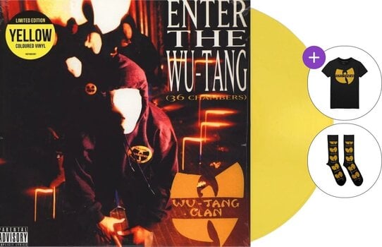 Kinkekomplekt Wu-Tang Clan - Enter the Wu-Tang Clan (36 Chambers) (Yellow Coloured) (LP) SET L 40-45 - 1