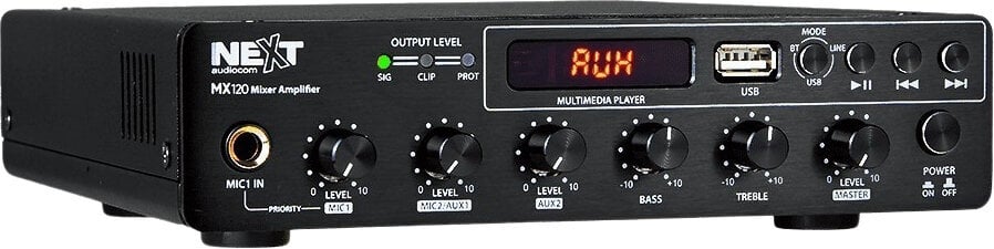 Strefowy wzmacniacz miksujący NEXT Audiocom MX120 Strefowy wzmacniacz miksujący