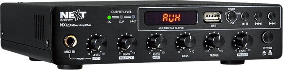 Strefowy wzmacniacz miksujący NEXT Audiocom MX120 Strefowy wzmacniacz miksujący - 1