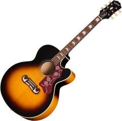Електро-акустична китара Джъмбо Epiphone J-200 Studio EC Vintage Sunburst Електро-акустична китара Джъмбо