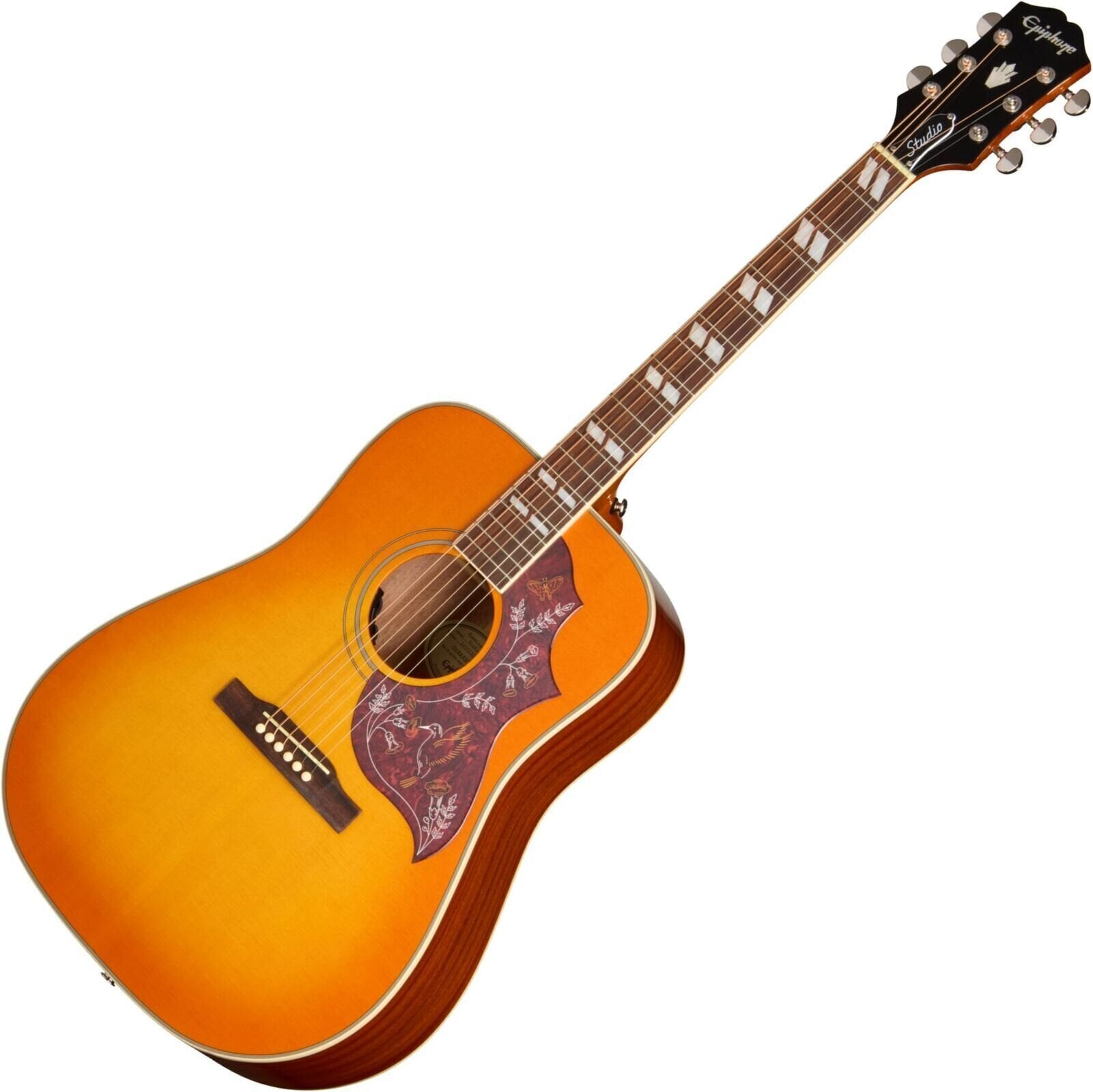 guitarra eletroacústica Epiphone Hummingbird Studio Heritage Cherry Sunburst guitarra eletroacústica