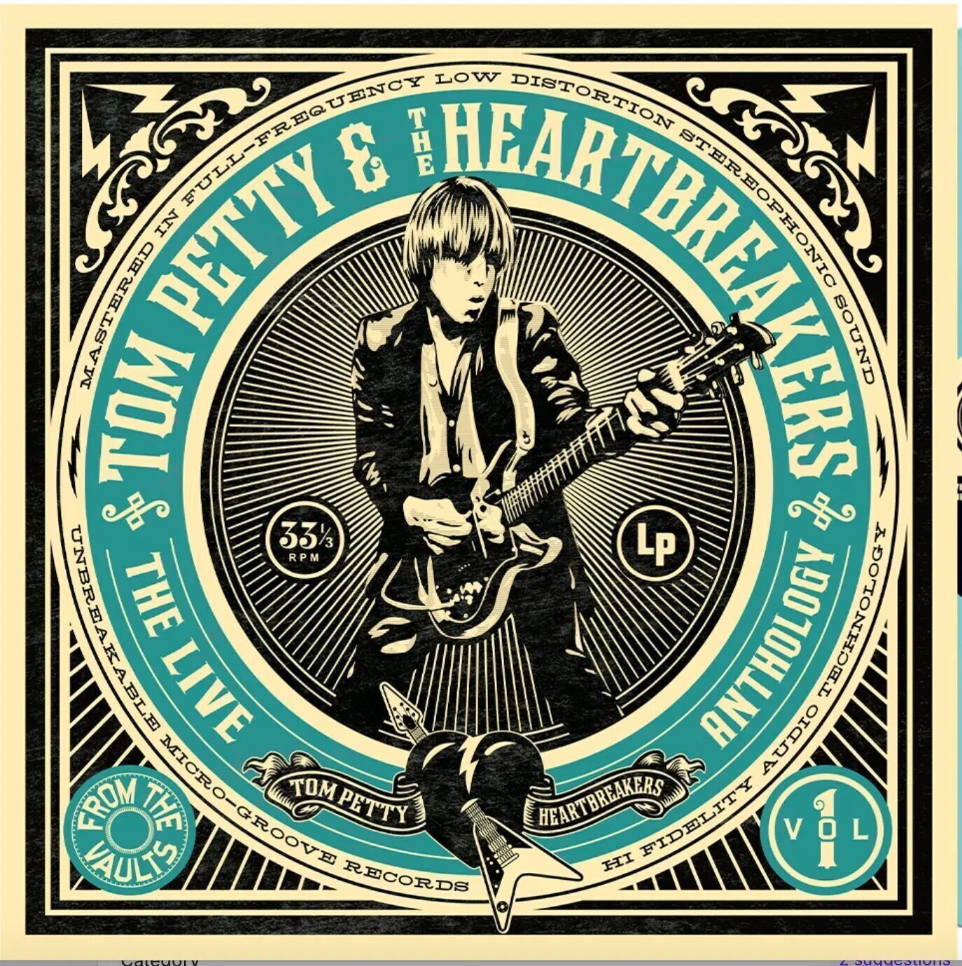 Disc de vinil Tom Petty & The Heartbreakers - The Live Anthology: From The Vaults, Vol. 1 (Limited Edition) (Turquoise Coloured) (140 g) (2 LP)