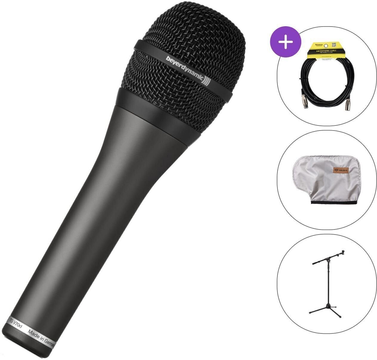 Dinamički mikrofon za vokal Beyerdynamic TG V70 s SET Dinamički mikrofon za vokal