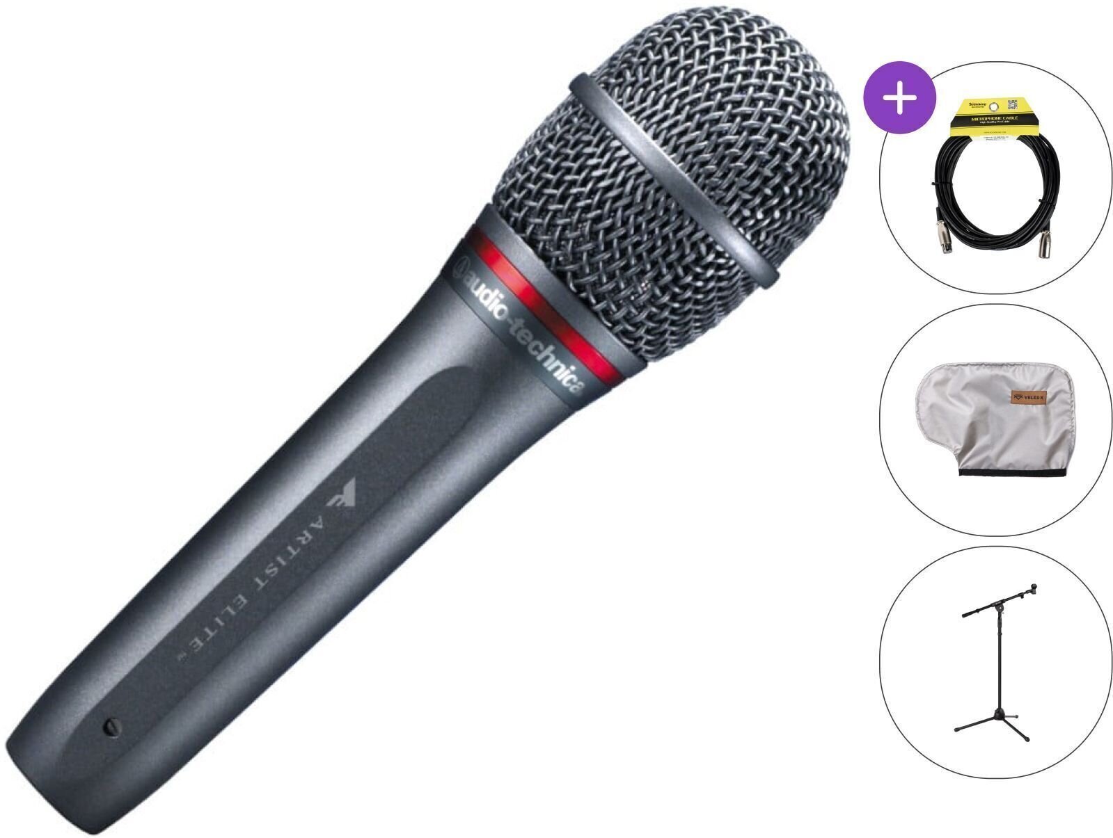 Vokální dynamický mikrofon Audio-Technica AE 6100 SET Vokální dynamický mikrofon