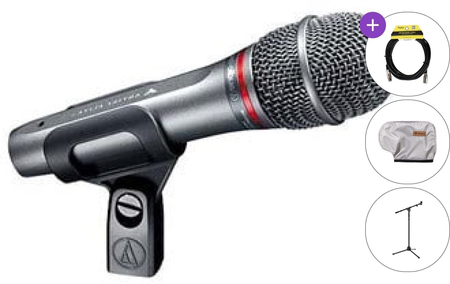Dinamički mikrofon za vokal Audio-Technica AE 4100 SET Dinamički mikrofon za vokal