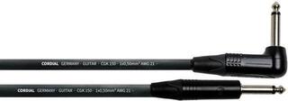 Инструментален кабел Cordial CSI 6 PR 150 6 m Ъглов - Директен Инструментален кабел