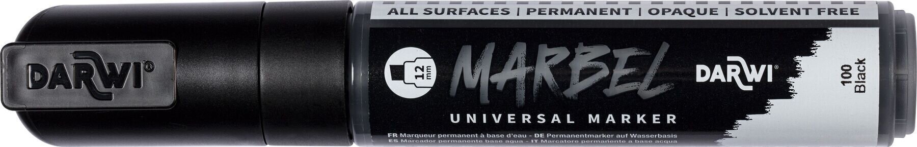 Flomaster Darwi Marbel Marker olovka 12 mm Black N°100 1 kom
