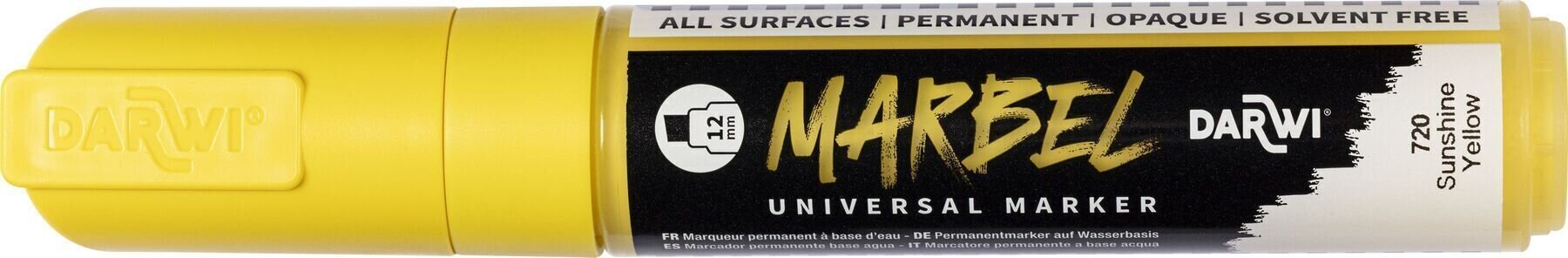 Flomaster Darwi Marbel Marker pero 12 mm Sunshine Yellow N°720 1 kos