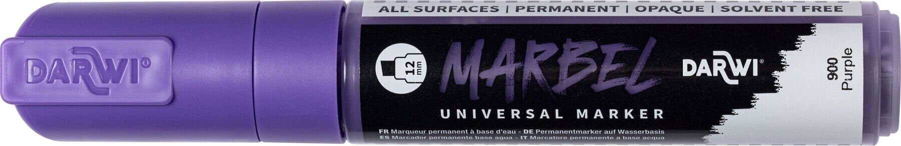 флумастери
 Darwi Marbel Химикал маркер 12 mm Purple N°900 1 бр.