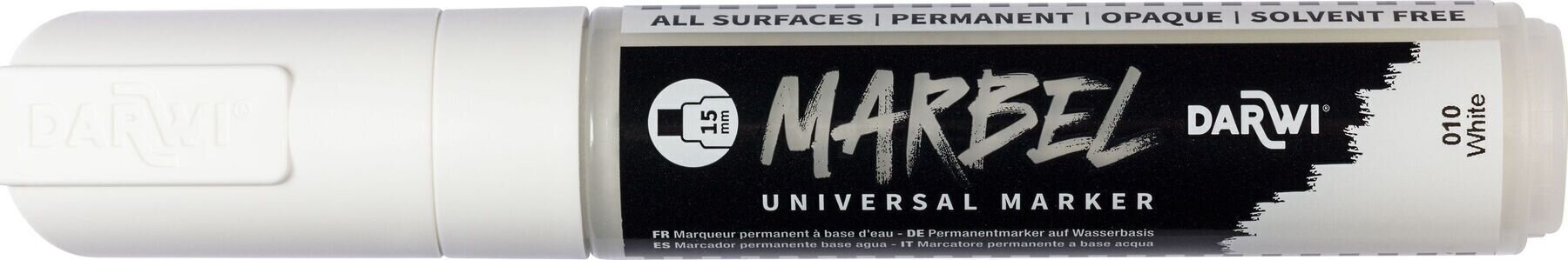 Viltpliiats Darwi Marbel Marker pliiats 15 mm White N°010 1 tk