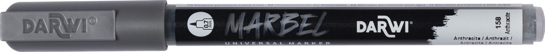 Flomaster Darwi Marbel Маркер оловка 0,7 mm Anthracite N°158 1 kom