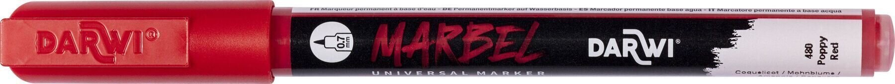 Flomaster Darwi Marbel Маркер оловка 0,7 mm Poppy Red N°480 1 kom