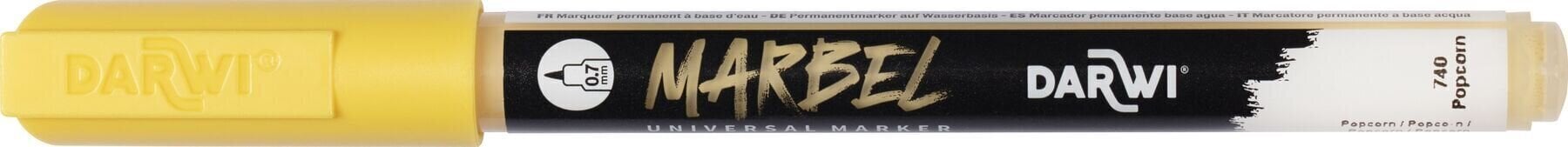 флумастери
 Darwi Marbel Химикал маркер 0,7 мм Popcorn N°740 1 бр.