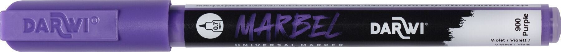 флумастери
 Darwi Marbel Химикал маркер 0,7 мм Purple N°900 1 бр.