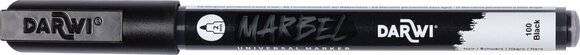 Flomaster Darwi Marbel Marker olovka 2 mm Black N°100 1 kom - 1