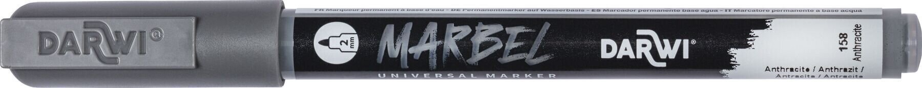 Flomaster Darwi Marbel Marker pero 2 mm Anthracite N°158 1 kos