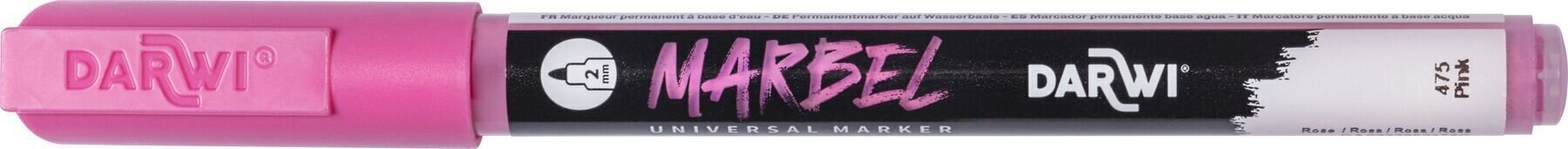 флумастери
 Darwi Marbel Химикал маркер 2 mm Pink N°475 1 бр.