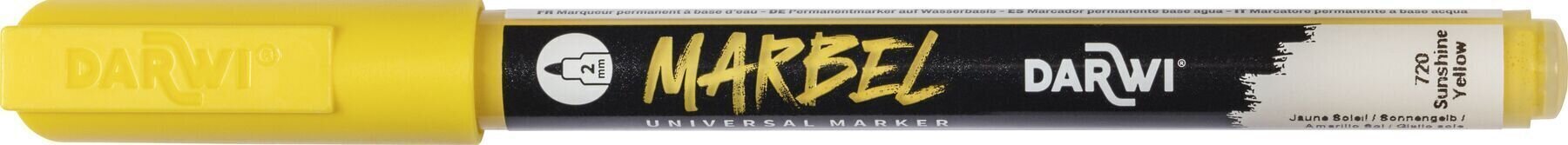 Flomaster Darwi Marbel Marker pero 2 mm Sunshine Yellow N°720 1 kos