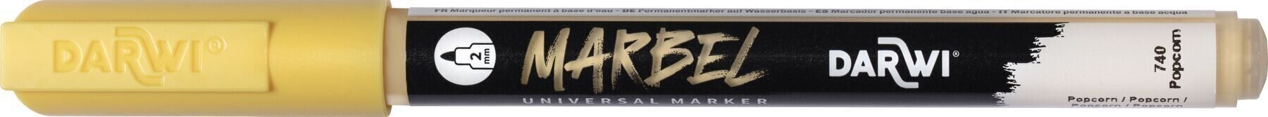 Flomaster Darwi Marbel Marker pero 2 mm Popcorn N°740 1 kos