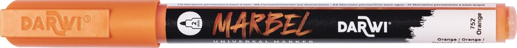 флумастери
 Darwi Marbel Химикал маркер 2 mm Orange N°752 1 бр.
