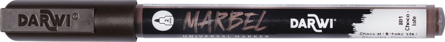 флумастери
 Darwi Marbel Химикал маркер 2 mm Chocolate N°801 1 бр.