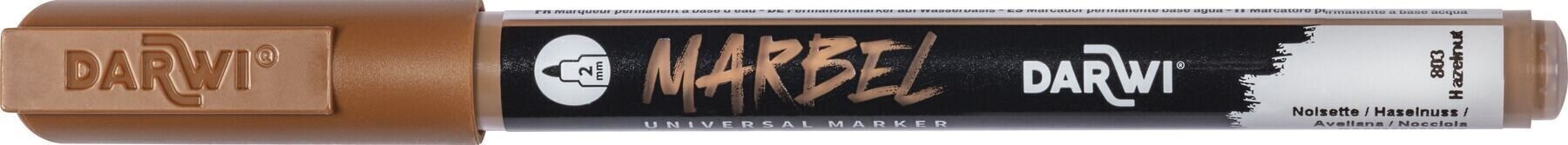 флумастери
 Darwi Marbel Химикал маркер 2 mm Hazelnut N°803 1 бр.
