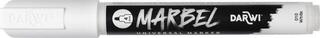 Flomaster Darwi Marbel Маркер оловка 4 mm White N°010 1 kom