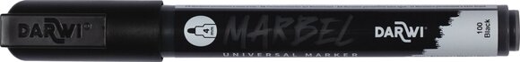 Flomaster Darwi Marbel Marker pero 4 mm Black N°100 1 kos - 1