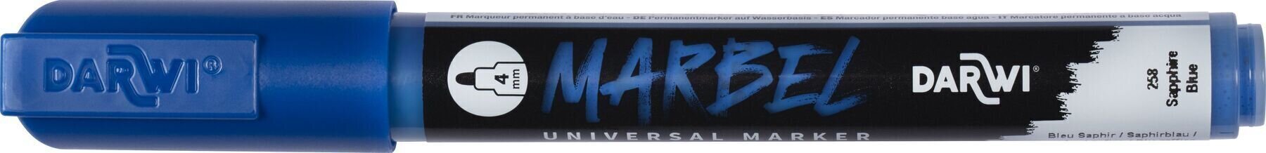 Flomaster Darwi Marbel Marker pero 4 mm Sapphire Blue N°258 1 kos