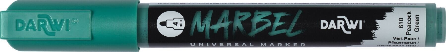 Flomaster Darwi Marbel Marker olovka 4 mm Peacock Green N°610 1 kom