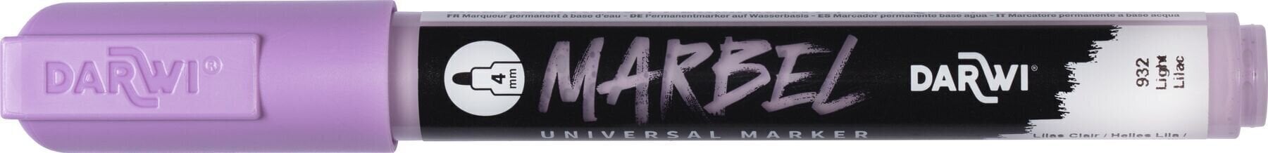 флумастери
 Darwi Marbel Химикал маркер 4 mm Light Lilac N°932 1 бр.