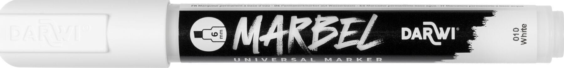 Pennarell Darwi Marbel Pennarello 6 mm White N°010 1 pz