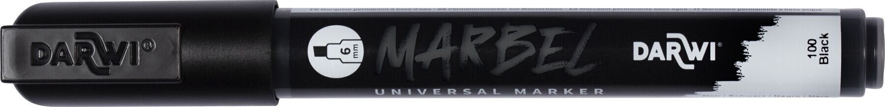 Filtpen Darwi Marbel Markeringspen 6 mm Black N°100 1 Stk.