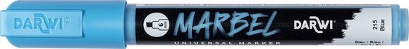 флумастери
 Darwi Marbel Химикал маркер 6 mm Blue N°215 1 бр. - 1