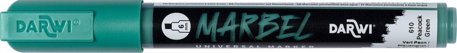 Flomaster Darwi Marbel Маркер оловка 6 mm Peacock Green N°610 1 kom