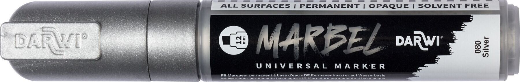Filzstift Darwi Marbel Markierungsstift 12 mm Silver N°080 1 stk