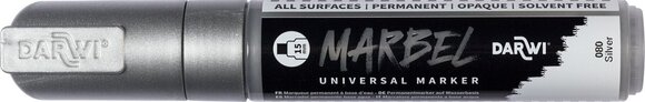 Flomaster Darwi Marbel Marker olovka 15 mm Silver N°080 1 kom - 1