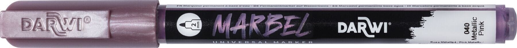 флумастери
 Darwi Marbel Химикал маркер 2 mm Metallic Pink N°040 1 бр.