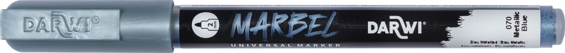 Flomaster Darwi Marbel Маркер оловка 2 mm Metallic Blue N°070 1 kom