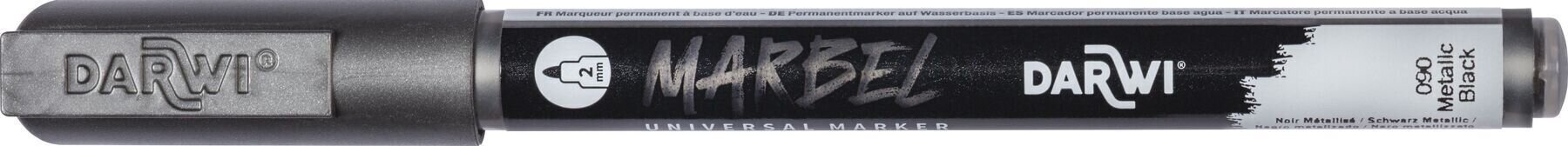 Flomaster Darwi Marbel Маркер оловка 2 mm Metallic Black N°090 1 kom