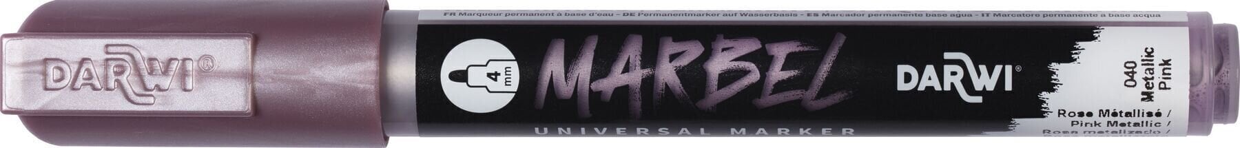 Flomaster Darwi Marbel Маркер оловка 4 mm Metallic Pink N°040 1 kom