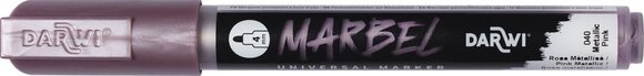 Flomaster Darwi Marbel Маркер оловка 4 mm Metallic Pink N°040 1 kom - 1
