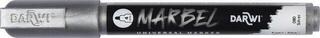 флумастери
 Darwi Marbel Химикал маркер 4 mm Silver N°080 1 бр.