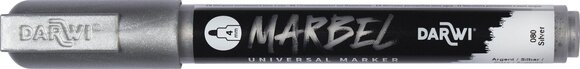 флумастери
 Darwi Marbel Химикал маркер 4 mm Silver N°080 1 бр. - 1